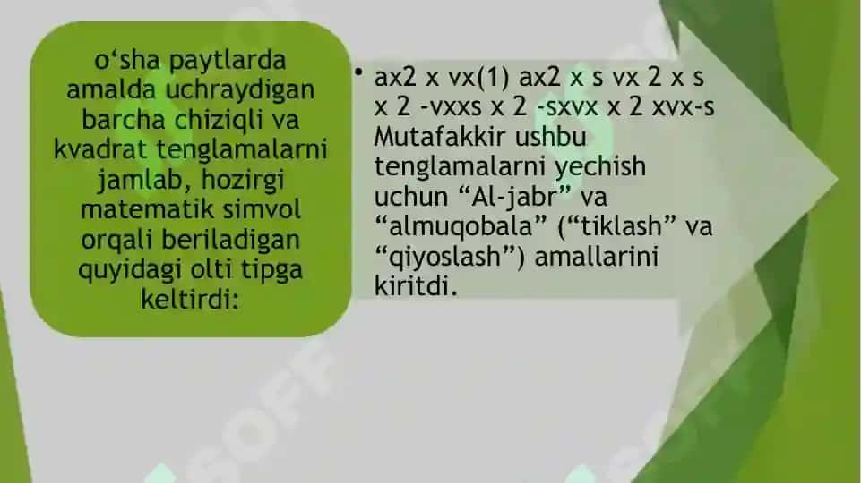 Abu Abdulloh Muhammad Ibn Muso Xorazmiyning didaktik g‘oyalari 8