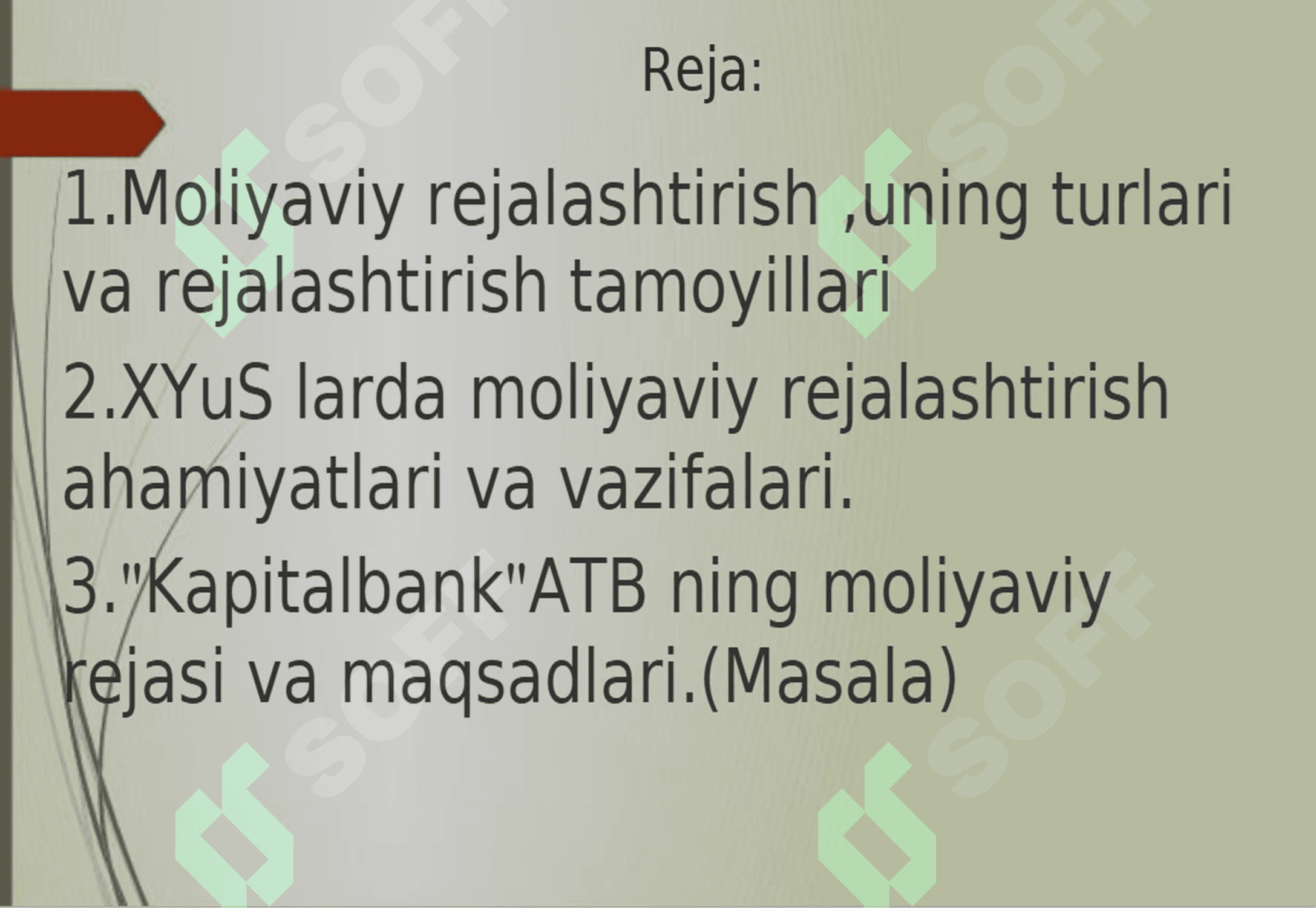 xo'jalik yurituvchi subyektlarda moliyaviy rejalashtirish 2