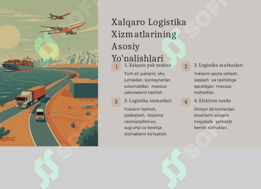 O'zbekistonda Xalqaro  Logistika Strategiyasini  Rivojlantirish 4