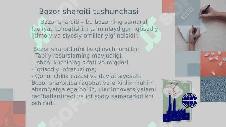 Bozor sharoitida ijtimoiy siyosatning tutgan o'rni 8