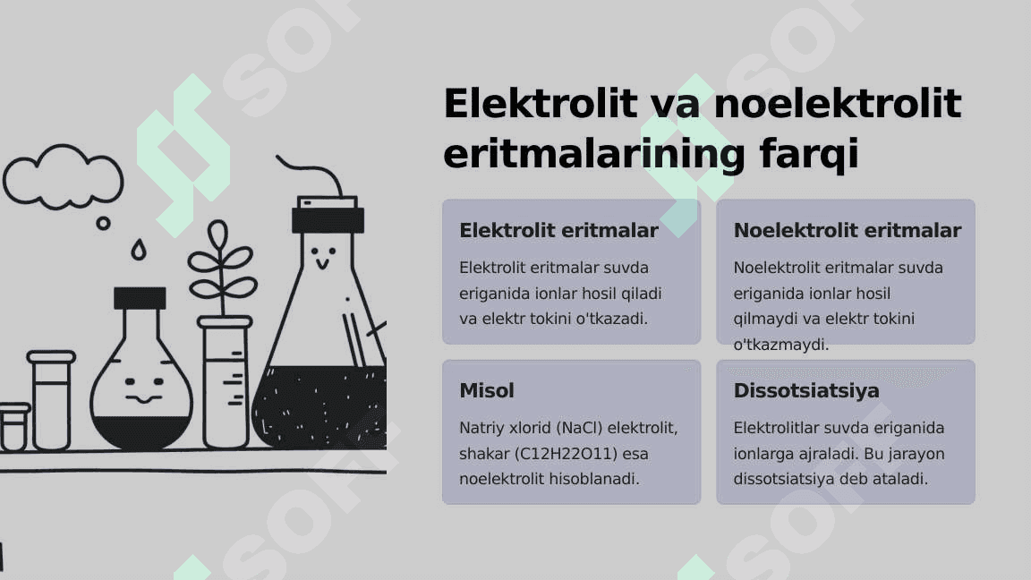 Elektrolit Eritmalarining Xossalari 2