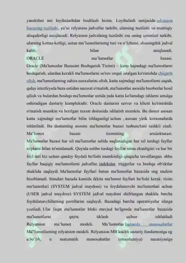 Ochiq ma'lumotlar bazasi aloqasi (ODBC) interfeysi 5