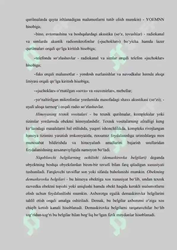 AXBOROTLARNI HIMOYALASHNING TEXNIK VA DASTURIY VOSITALARI 3