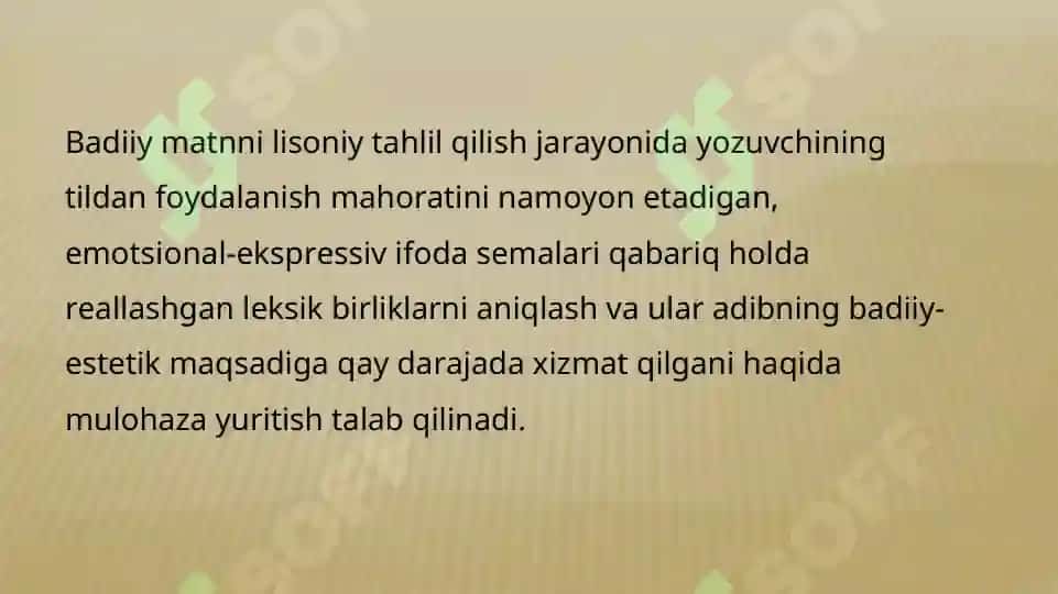 Badiiy matnning leksik-semantik xususiyatlari 4