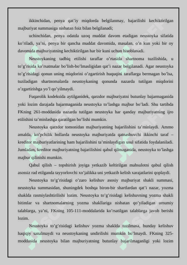 Majburiyatlarning bajarilishini ta’minlash 24 8