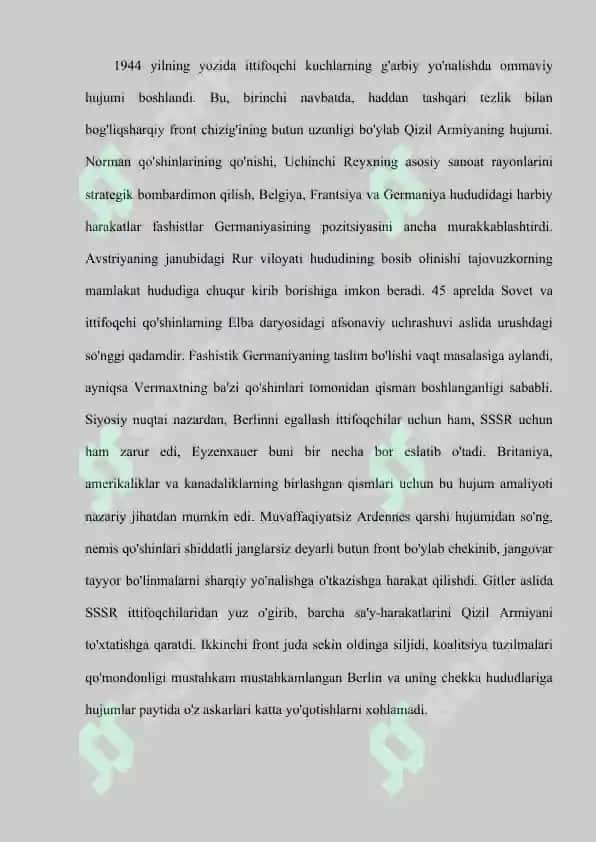 Berlin operatsiyasi va germaniyaning taslim bo'lishi 4