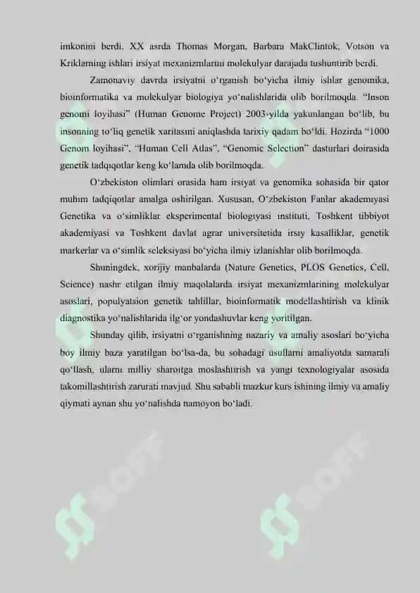 Irsiyatni o'rganish usullarini amaliyotda qo'llash 6