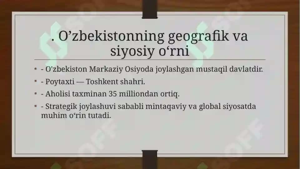 O’zbekiston va Jaxon hamjamiyati 3