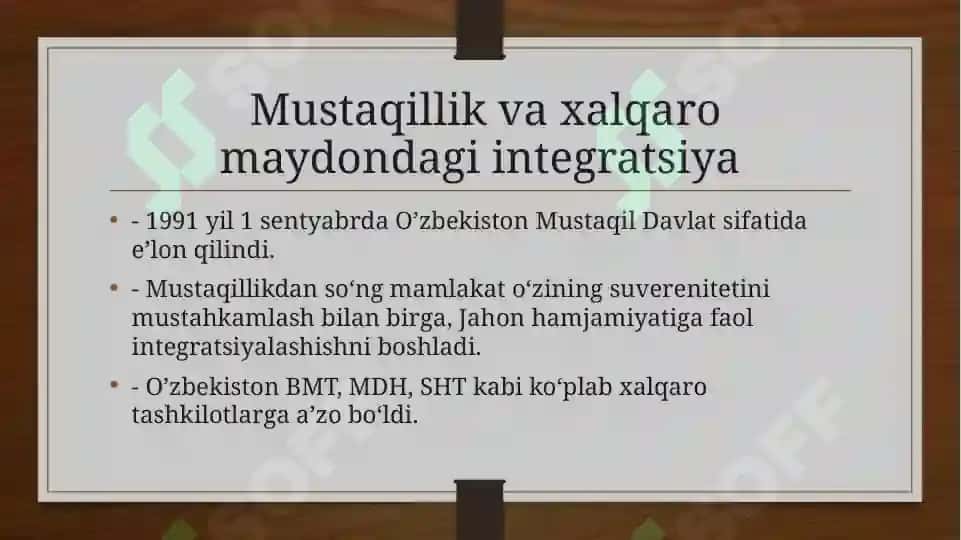 O’zbekiston va Jaxon hamjamiyati 4