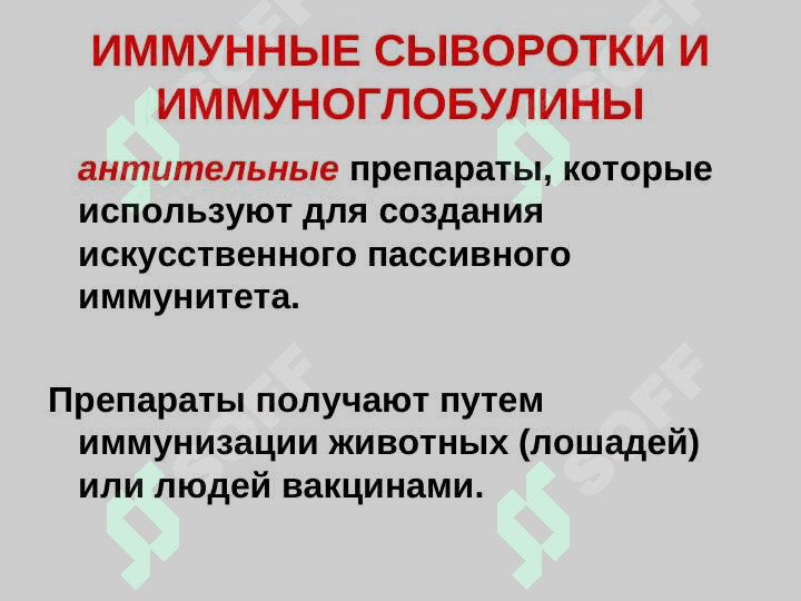 Аллергия Вакцины и иммунные сыворотки 7