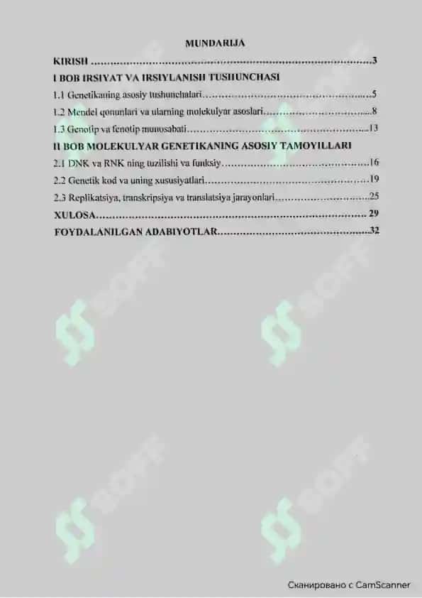 IRSIYAT VA IRSIYATNING MOLEKULYAR GENETIK ASOSLARI 5