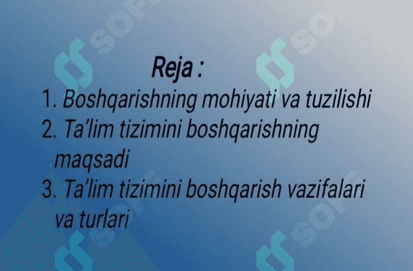 Ta'lim muassasasi menejmenti 3
