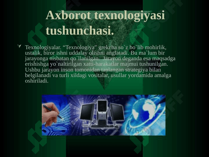 SAN'AT SOHASIDA AXBOROT TEXNOLOGIYALARI 2