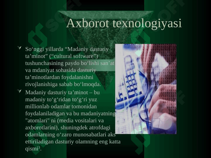 SAN'AT SOHASIDA AXBOROT TEXNOLOGIYALARI 3
