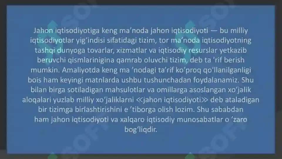 Jahon Iqtisodiyoti va Xalqaro Iqtisodiy Munosabatlar 3