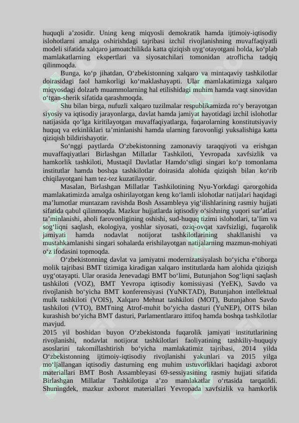 O‘ZBEKISTON VA JAHON HAMJAMIYATI 2