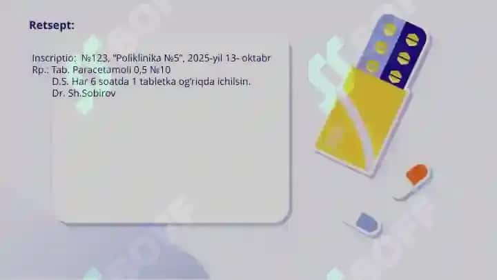 Retsepturaning oila shifokori tayyorlashdagi ahamiyati. 4