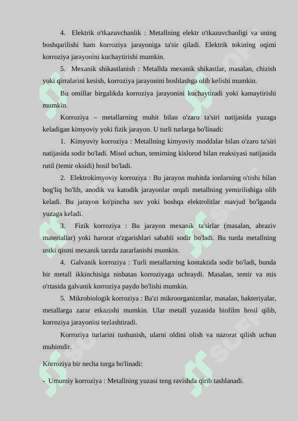 Jihozlarni korroziyadan himoya qilish. 1