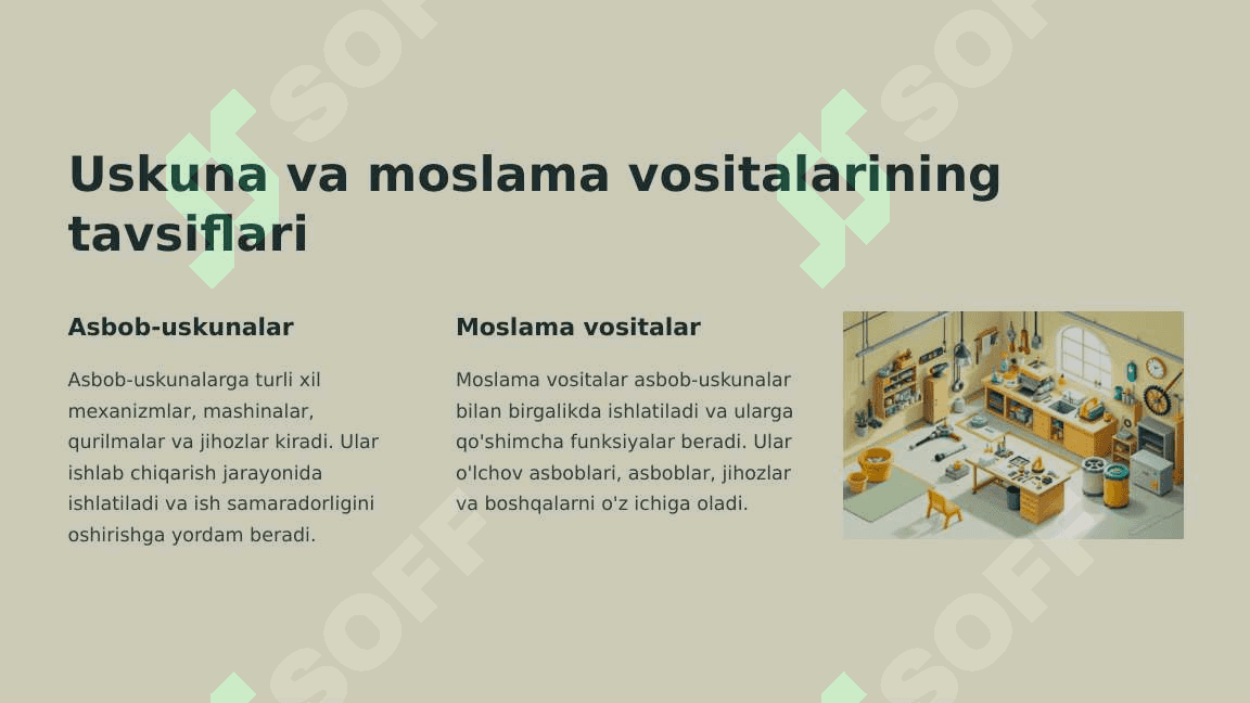 KORXONADA QO'LLANILADIGAN TEXNOLOGIK USKUNA MOSLAMA VOSITALARNI XAVFSIZLIGINI TA'MINLASH CHORALARI 2