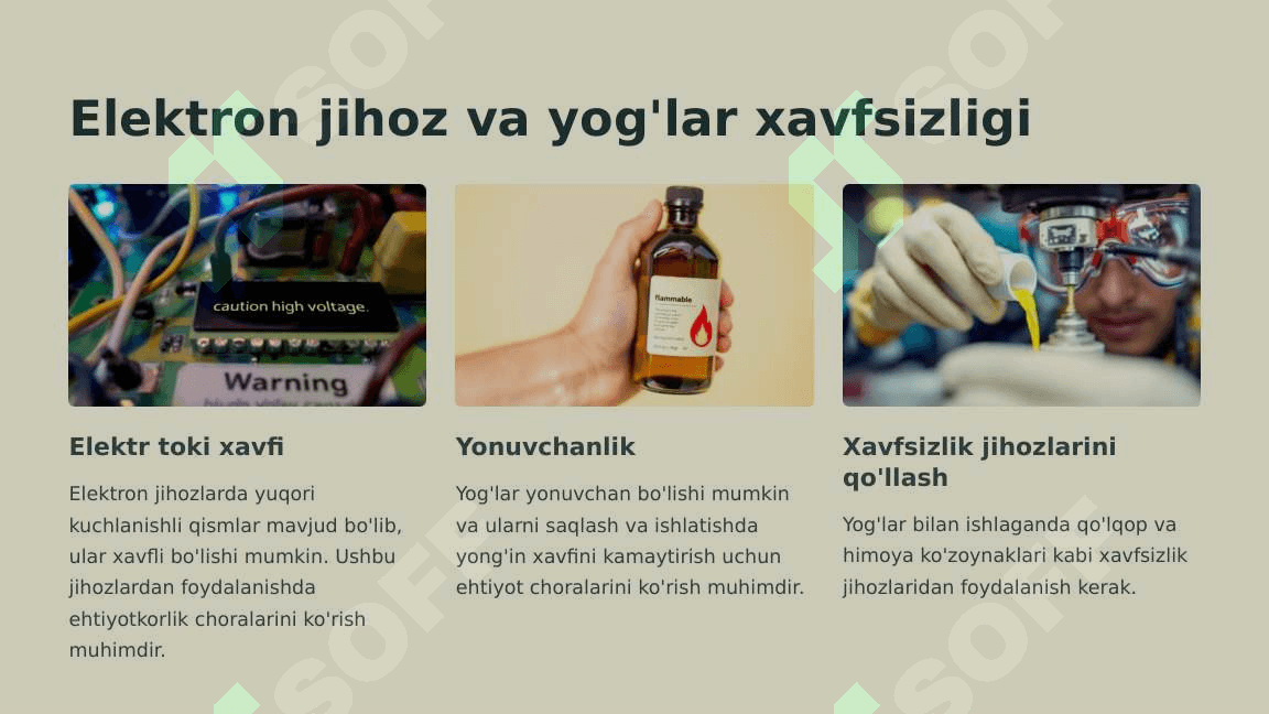 KORXONADA QO'LLANILADIGAN TEXNOLOGIK USKUNA MOSLAMA VOSITALARNI XAVFSIZLIGINI TA'MINLASH CHORALARI 4