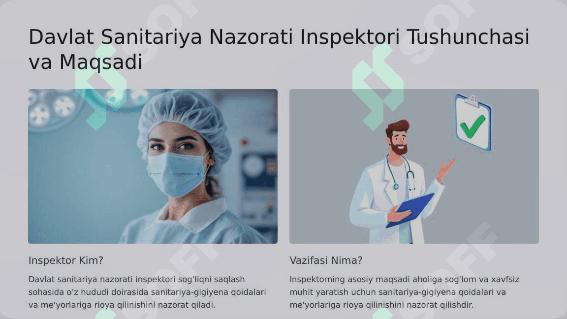 DAVLAT SANITARIYA NAZORATI INSPEKTORINING HUQUQ VA VAZIFALARI 2