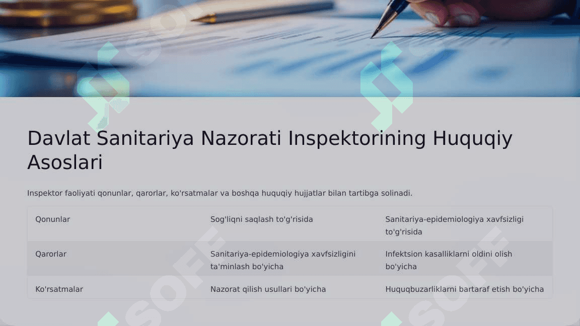 DAVLAT SANITARIYA NAZORATI INSPEKTORINING HUQUQ VA VAZIFALARI 3