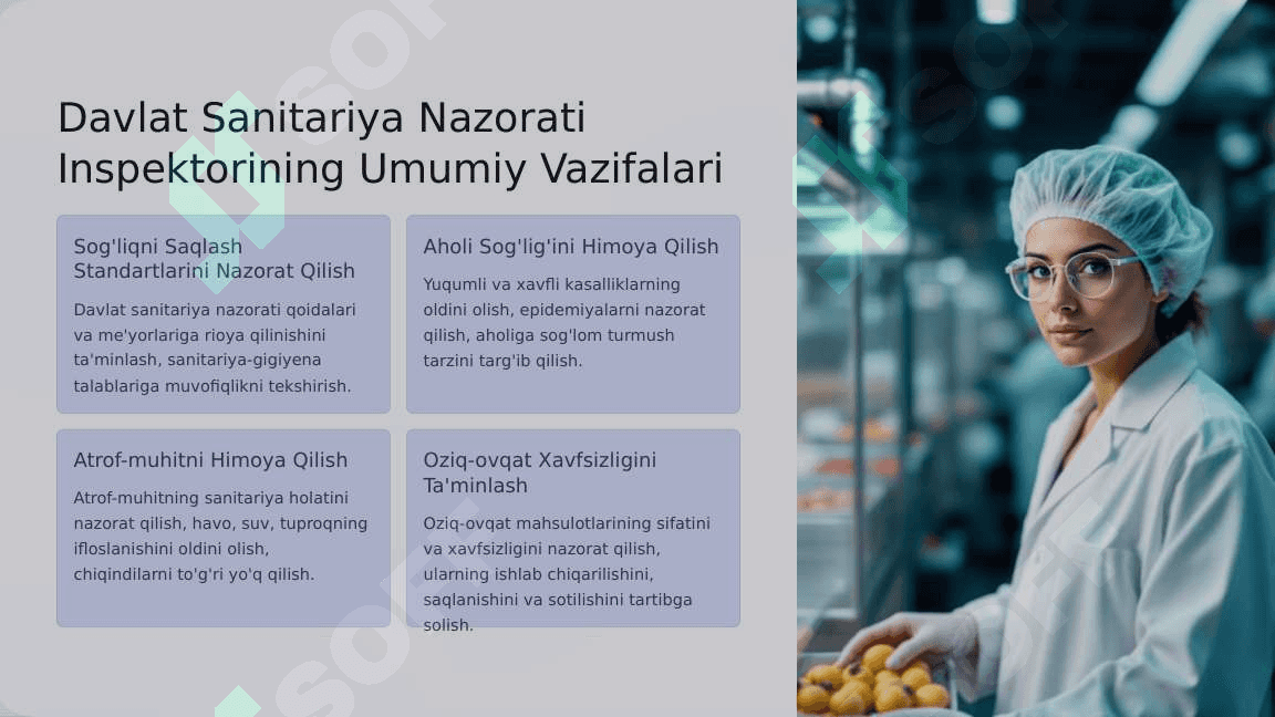 DAVLAT SANITARIYA NAZORATI INSPEKTORINING HUQUQ VA VAZIFALARI 4
