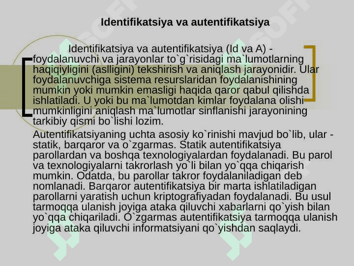 AXBOROT XAVFSIZLIGI 3