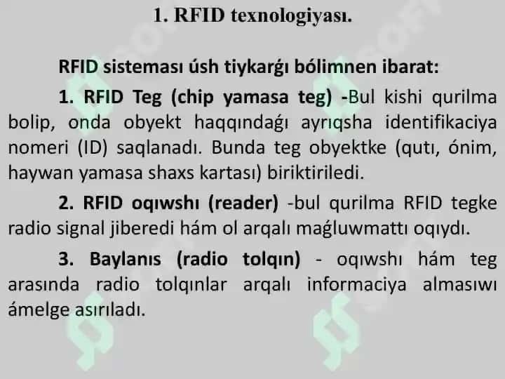 RFId radiochastotali identifikatsiya 4