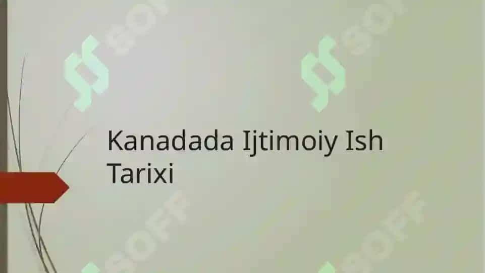 Kanadada Ijtimoiy Ish Tarixi 2