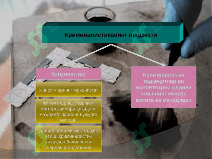 Криминалистика фанининг предмети тизими тизими вазифалари 4