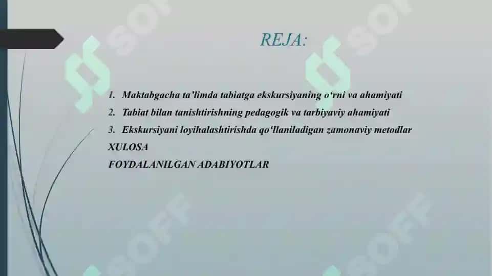 TURLI FASLLARDA TURLI YOSH GURUHLARDA TABIATGA EKSKURSIYANI LOYIHALASHTIRISH 2