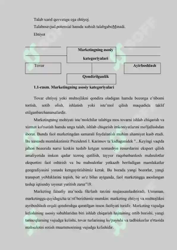 BIZNES JARAYONLARINI TASHKIL ETISHDA MARKETINGNING O'RNI 3