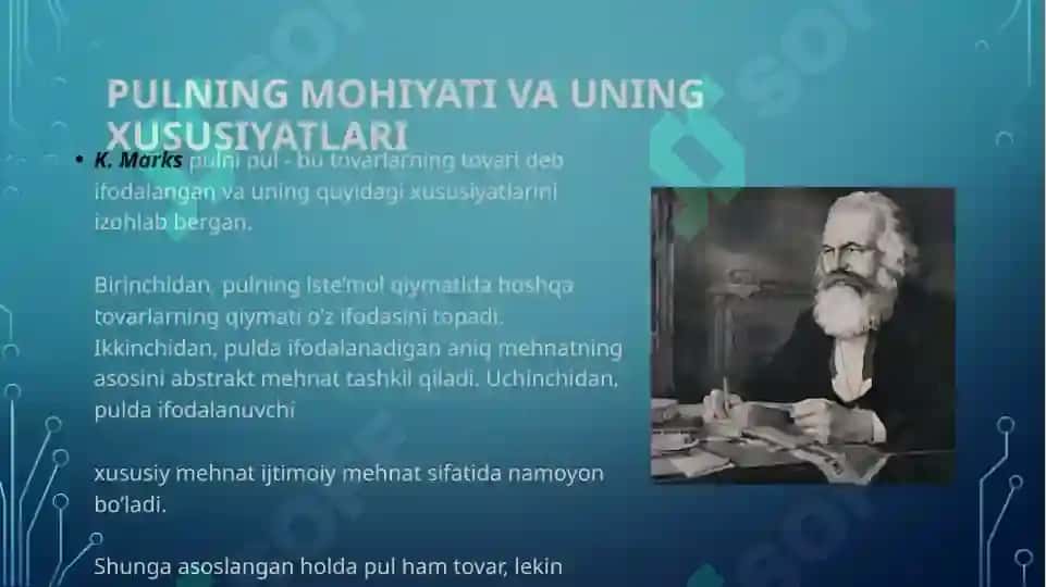 Pulning mohiyati va funksiyalari TAQDIMOT 4