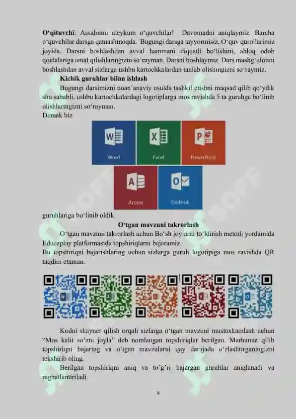 Diagramma turini tanlash. Diagrammaga x-oʻqi, y-oʻqi hamda diagramma nomini joylash 8
