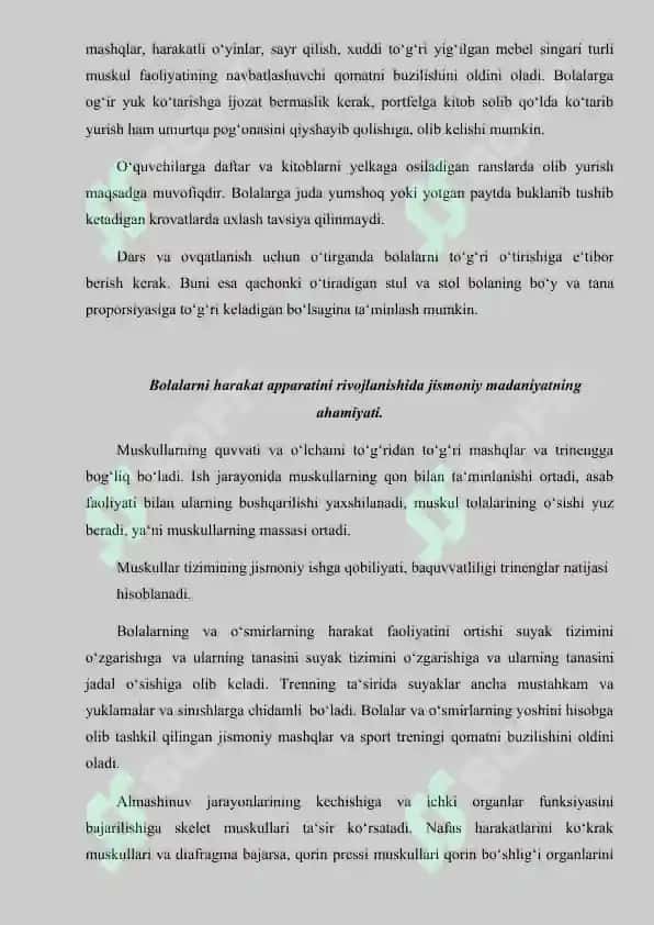 BOLALARDA QADDI-QOMATNING SHAKLLANISHI VA UNING KAMCHILIKLARI 3