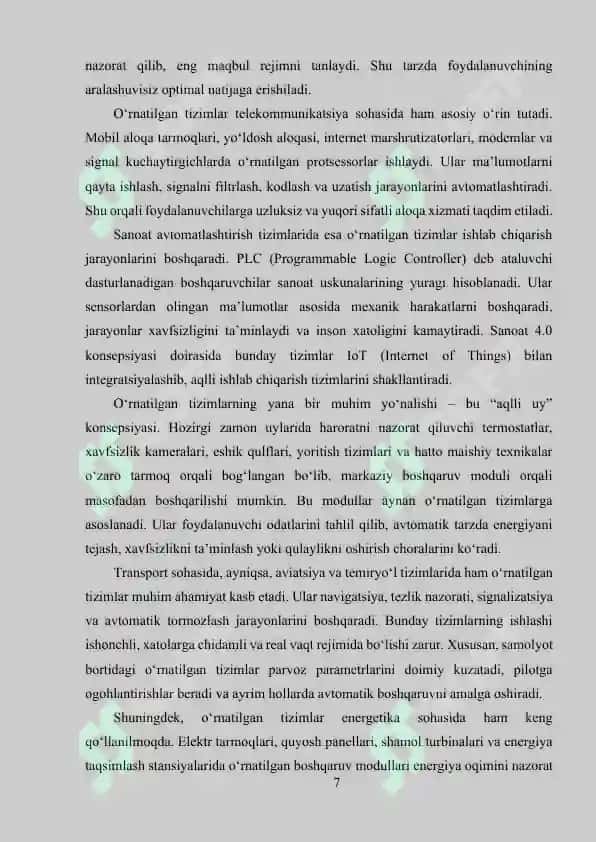 O‘RNATILGAN TIZIMLARDA SIMULYATSIYA VA EMULYATSIYA USULLARI 7