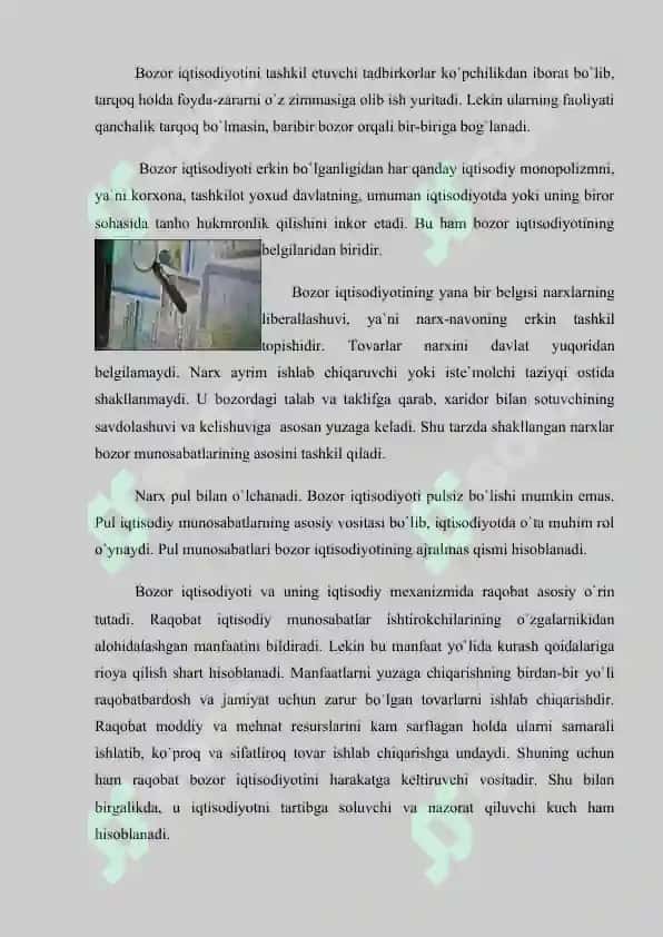 Bozor iqtisodiyoti sharoitida tanlab kuzatishdan foydalanish zarurati 4