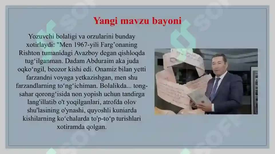 Isajon Sultonning “Otamganimadir bo’ldi” hikoyasi 8