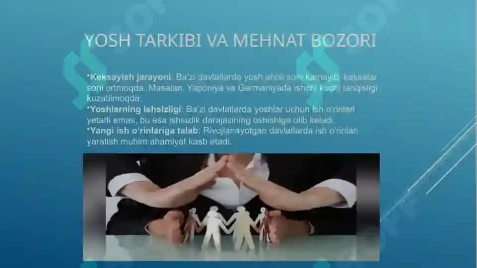 Demografik omillarning mehnat bozoriga ta'siri 6