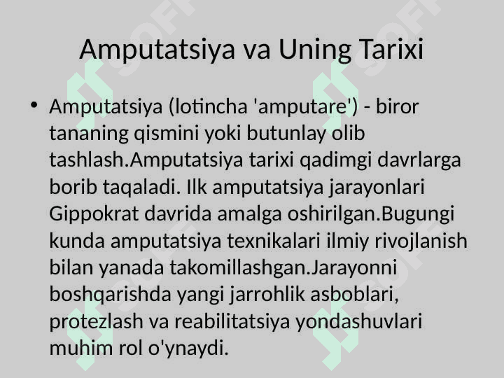 Bolalarda Amputatsiya Xususiyatlari 2