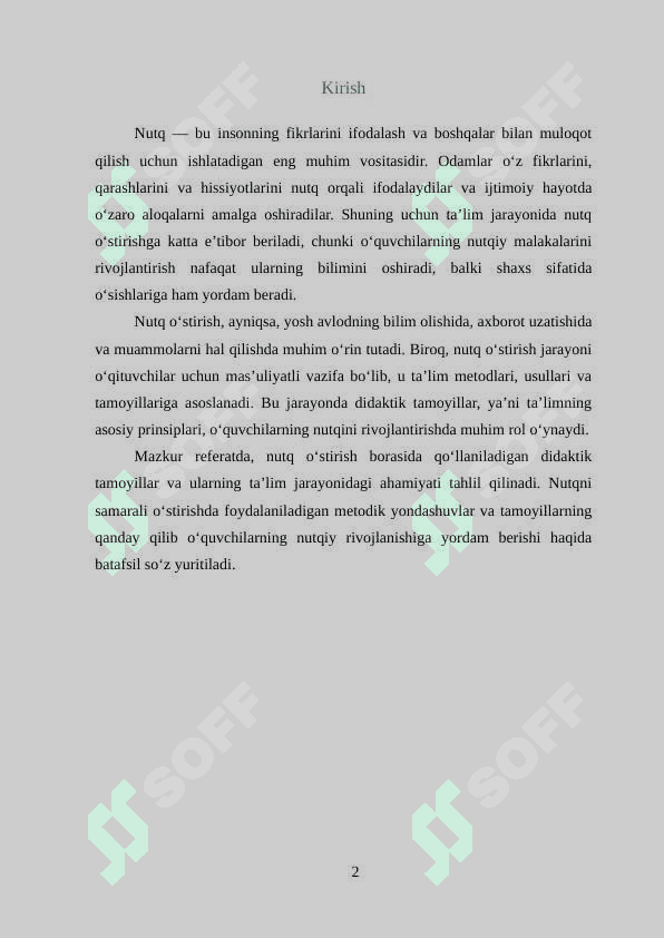 Nutq o'stirish borasida  didaktik tamoyillari 2
