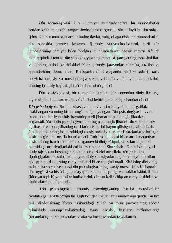 DINSHUNOSLIK FANIGA KIRISH 4