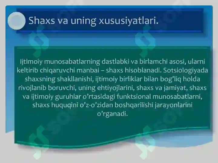 Shaxssotsiologiyasi va uning ijtimoiylashuvi 3