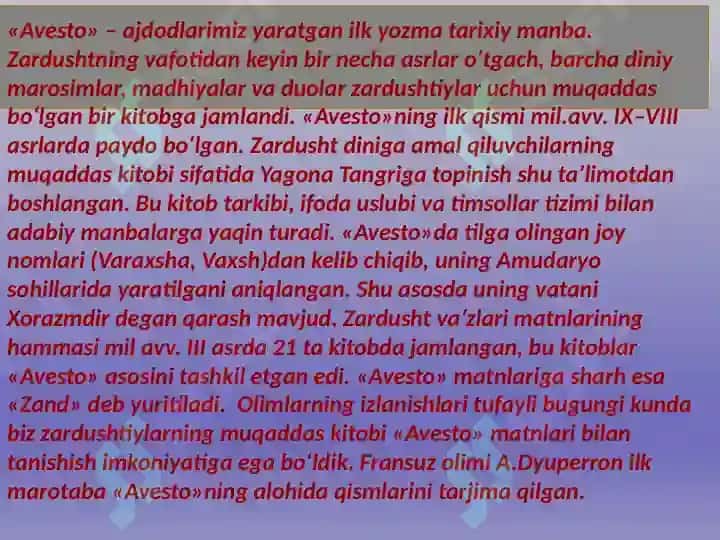 Zardushtiylik haqida taqdimot 6