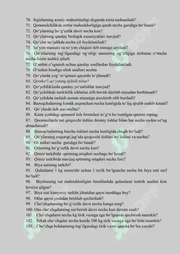 Qishloq xo‘jalik hayvonlarida embrional va postembrional davrlari 3