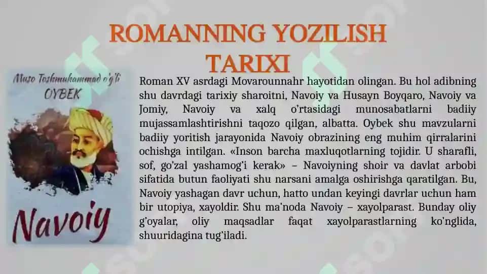 OYBEKNING NAVOIY ROMANI 5