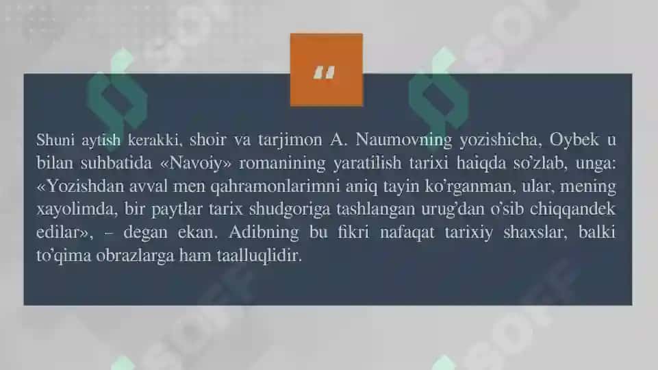 OYBEKNING NAVOIY ROMANI 6