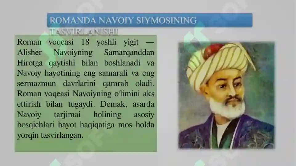 OYBEKNING NAVOIY ROMANI 7