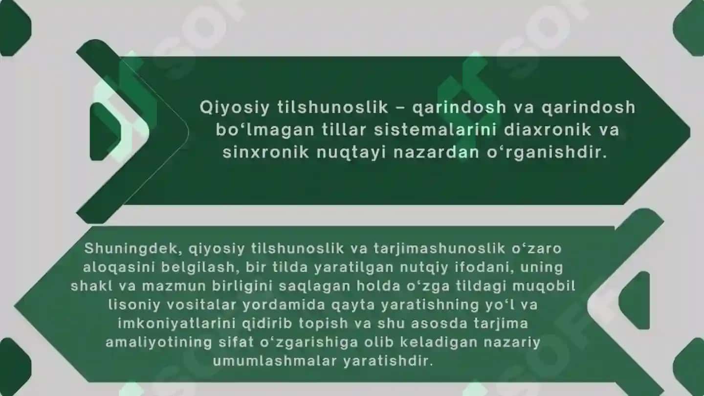 Qiyosiy tilshunoslik 3